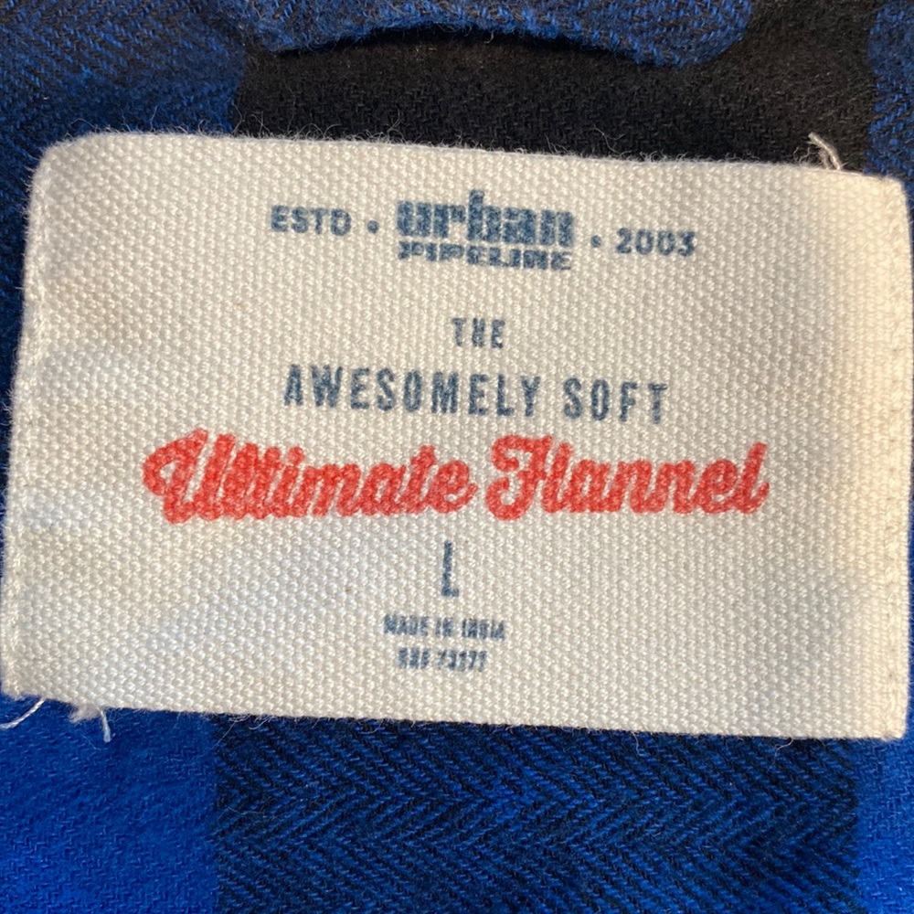 Boys size large flannel